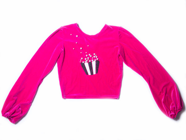 Fancy Popcorn Fuscia Top