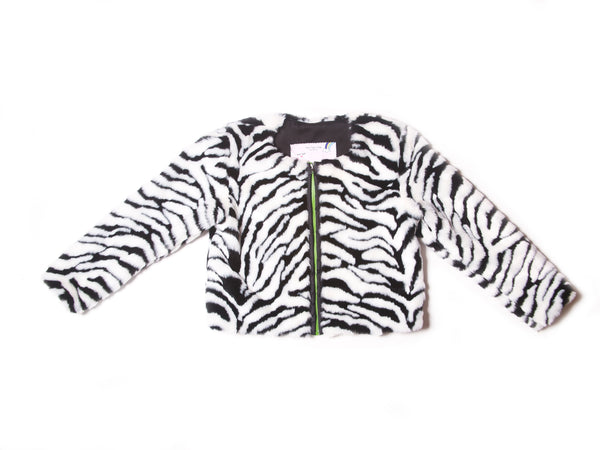Furry Zebra Jacket