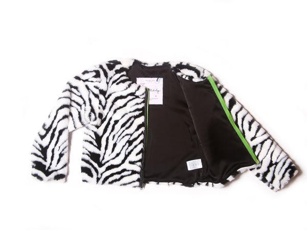 Furry Zebra Jacket