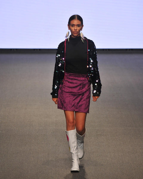 Ari Plum Skirt