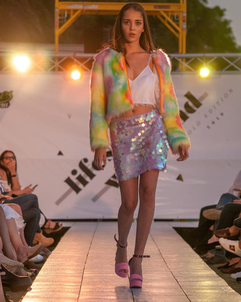 Rainbow Puff Jacket