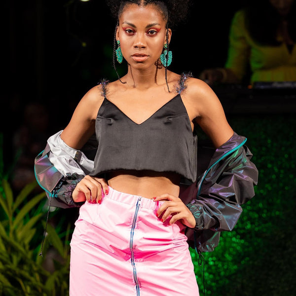 PVC Pink Skirt