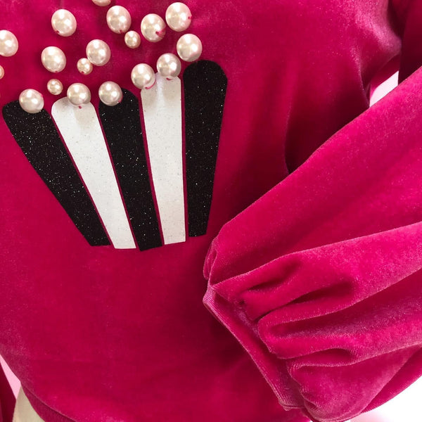 Fancy Popcorn Fuscia Top