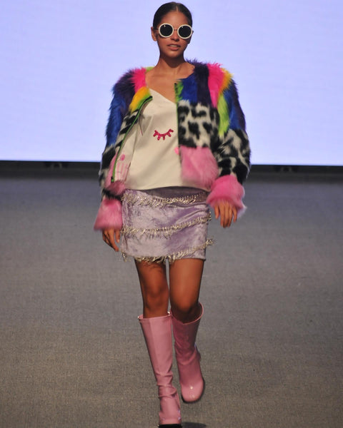 Ari Lilac Crystal Skirt