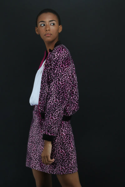 Ari Pink Leopard Skirt