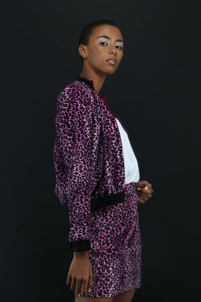 Ari Pink Leopard Skirt