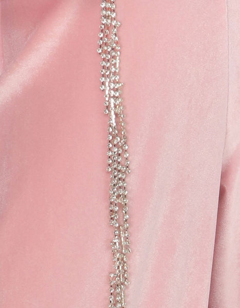 Donna Crystal Fringe Pants