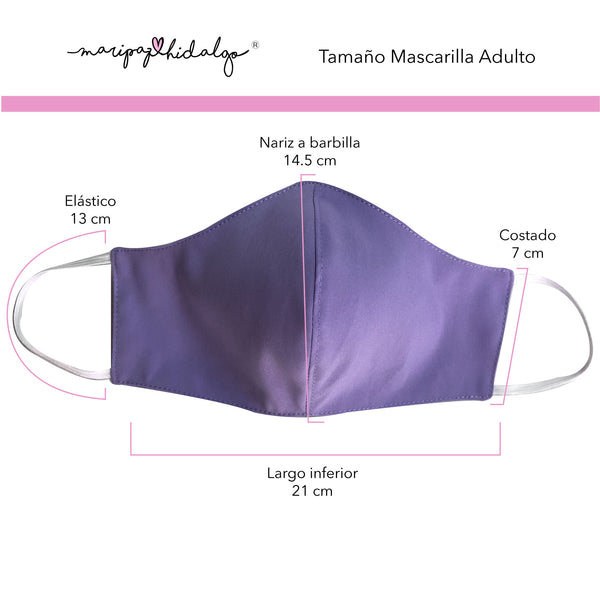 Mascarilla Adulto con Margaritas de Cristales